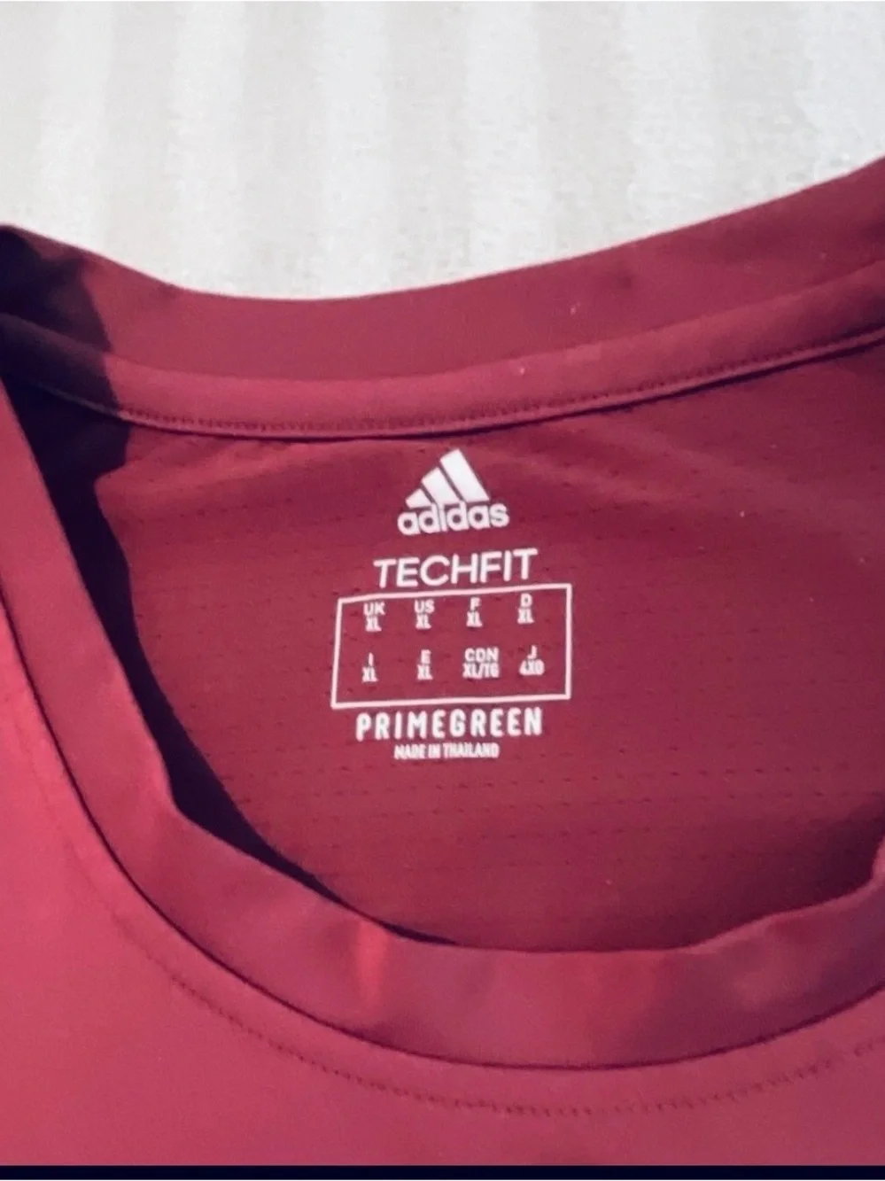 adidas Maroon Long-Sleeve Athletic Tee XL / adidas L black track pants combo
